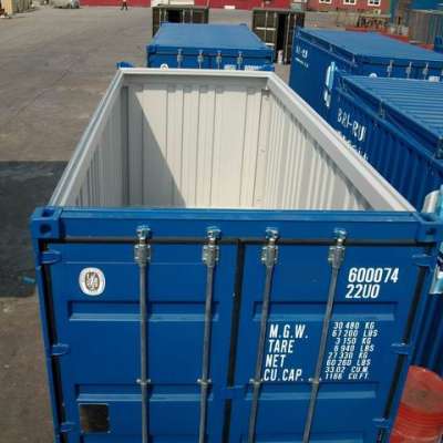 open-top shipping container